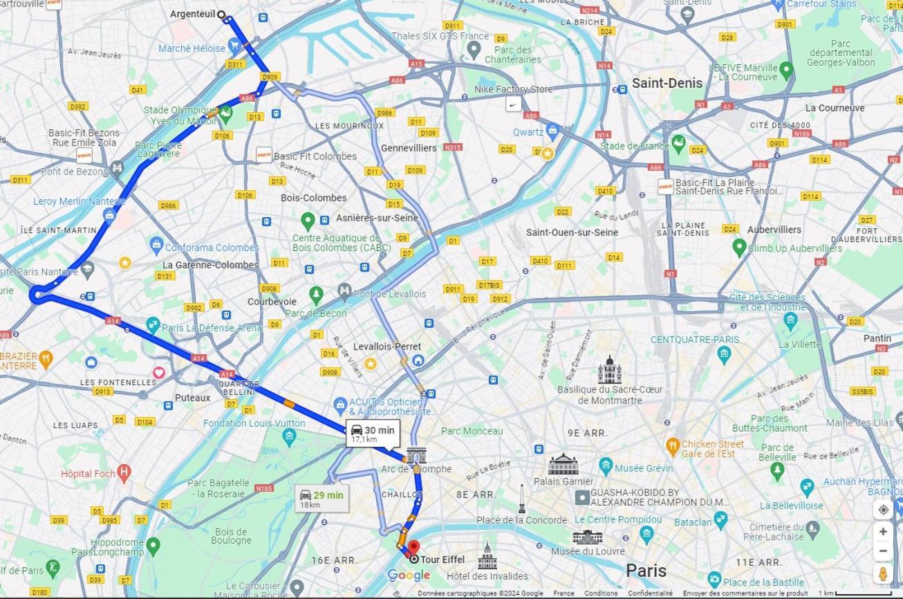 Charmant Appartement A 25 Minutes De Paris. Argenteuil Buitenkant foto